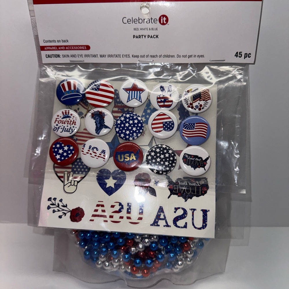 Celebrate It Patriotic Party Pack - Red, White, Blue